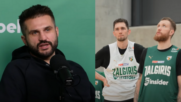 L. Kleiza spėja, kad „Žalgiris“ pralaimės „Real“ krepšininkams